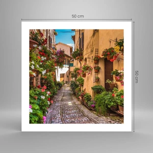 Affiche - Poster - Ruelle italienne - 50x50 cm