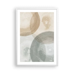 Affiche dans un cadre blanc - Poster - Mondes pénétrants - 50x70 cm