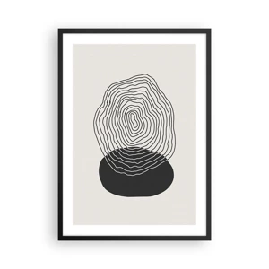 Affiche dans un cadre noir - Poster - Durabilité et oscillation - 50x70 cm