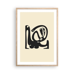 Affiche dans un chêne clair - Poster - Presque du Picasso - 50x70 cm