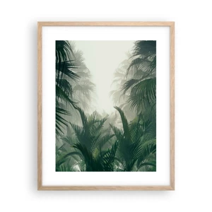 Affiche dans un chêne clair - Poster - Secret tropical - 40x50 cm