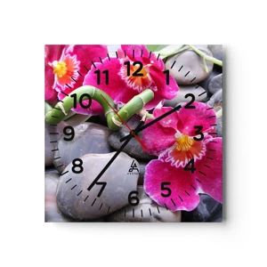 Horloge murale - Pendule murale - Refroidir et chauffer - 30x30 cm