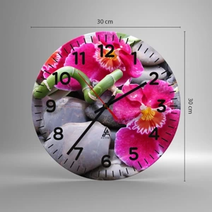 Horloge murale - Pendule murale - Refroidir et chauffer - 30x30 cm