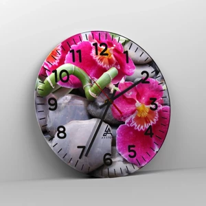 Horloge murale - Pendule murale - Refroidir et chauffer - 30x30 cm