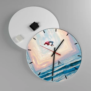 Horloge murale - Pendule murale - Vers une autre dimension - 40x40 cm