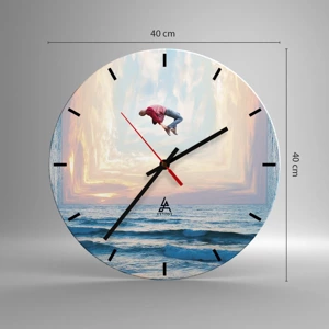 Horloge murale - Pendule murale - Vers une autre dimension - 40x40 cm