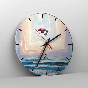 Horloge murale - Pendule murale - Vers une autre dimension - 40x40 cm