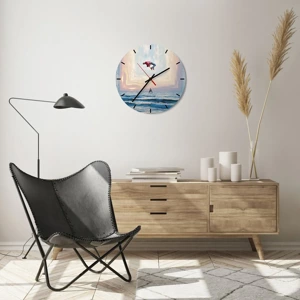 Horloge murale - Pendule murale - Vers une autre dimension - 40x40 cm