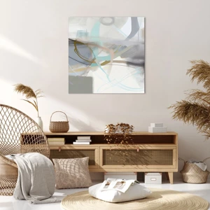 Impression sur toile - Image sur toile - Abstraction brumeuse - 70x70 cm