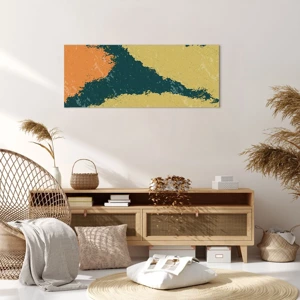 Impression sur toile - Image sur toile - Abstraction – mouvement lent - 100x40 cm