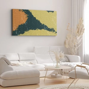 Impression sur toile - Image sur toile - Abstraction – mouvement lent - 100x40 cm