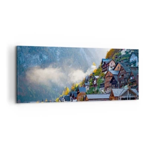 Impression sur toile - Image sur toile - Ambiance alpine - 100x40 cm