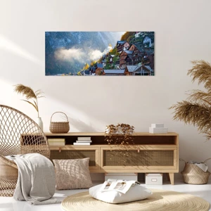 Impression sur toile - Image sur toile - Ambiance alpine - 100x40 cm