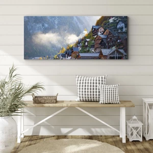 Impression sur toile - Image sur toile - Ambiance alpine - 100x40 cm