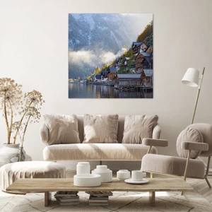 Impression sur toile - Image sur toile - Ambiance alpine - 30x30 cm