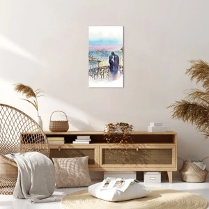 Impression sur toile - Image sur toile - Amoureux de Paris - 45x80 cm