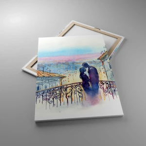 Impression sur toile - Image sur toile - Amoureux de Paris - 70x100 cm