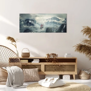 Impression sur toile - Image sur toile - Dans l'eau magique - 100x40 cm