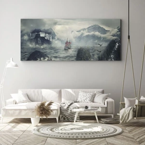 Impression sur toile - Image sur toile - Dans l'eau magique - 100x40 cm