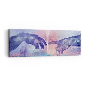 Impression sur toile - Image sur toile - Divine étincelle de vie - 90x30 cm