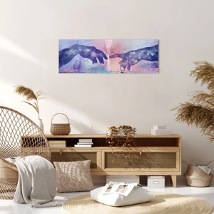 Impression sur toile - Image sur toile - Divine étincelle de vie - 90x30 cm