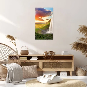 Impression sur toile - Image sur toile - La plénitude de l'été islandais - 55x100 cm