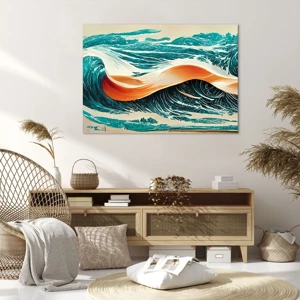 Impression sur toile - Image sur toile - Le rêve d'un surfeur - 100x70 cm