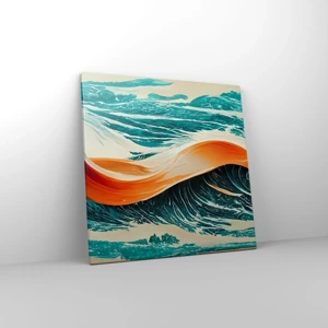 Impression sur toile - Image sur toile - Le rêve d'un surfeur - 50x50 cm