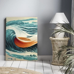 Impression sur toile - Image sur toile - Le rêve d'un surfeur - 55x100 cm