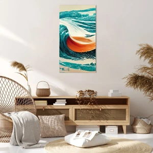 Impression sur toile - Image sur toile - Le rêve d'un surfeur - 65x120 cm