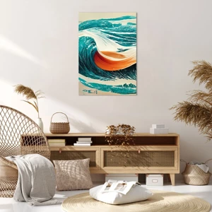 Impression sur toile - Image sur toile - Le rêve d'un surfeur - 70x100 cm