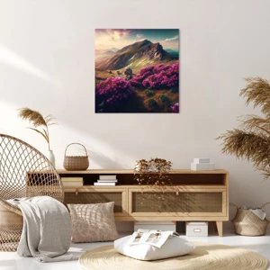 Impression sur toile - Image sur toile - L'été à la montagne - 60x60 cm