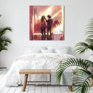 Impression sur toile - Image sur toile - L'éternel spectacle de l'amour - 40x40 cm