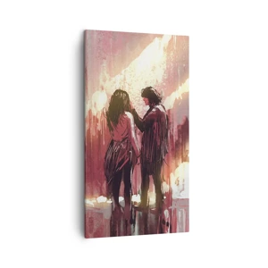 Impression sur toile - Image sur toile - L'éternel spectacle de l'amour - 45x80 cm