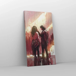 Impression sur toile - Image sur toile - L'éternel spectacle de l'amour - 45x80 cm