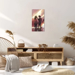 Impression sur toile - Image sur toile - L'éternel spectacle de l'amour - 45x80 cm