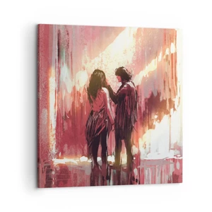 Impression sur toile - Image sur toile - L'éternel spectacle de l'amour - 60x60 cm