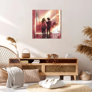 Impression sur toile - Image sur toile - L'éternel spectacle de l'amour - 60x60 cm