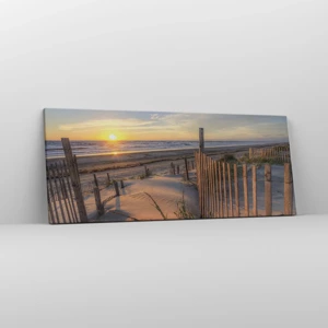 Impression sur toile - Image sur toile - Ombre et brillance du vent - 100x40 cm