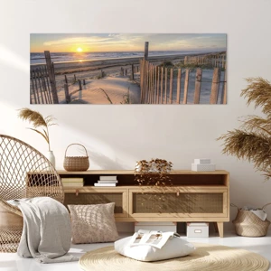 Impression sur toile - Image sur toile - Ombre et brillance du vent - 140x50 cm