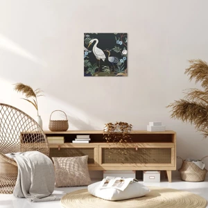 Impression sur toile - Image sur toile - Parade d'oiseaux - 40x40 cm