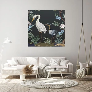 Impression sur toile - Image sur toile - Parade d'oiseaux - 40x40 cm