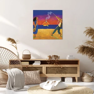 Impression sur toile - Image sur toile - Plus qu'une étoile dans le ciel - 60x60 cm