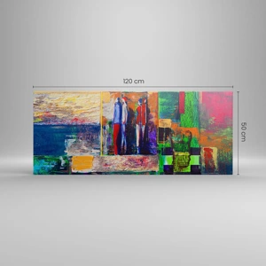 Impression sur toile - Image sur toile - Relations et émotions - 120x50 cm