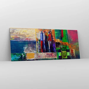 Impression sur toile - Image sur toile - Relations et émotions - 120x50 cm