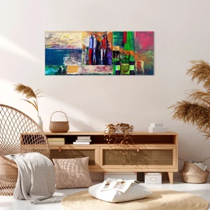 Impression sur toile - Image sur toile - Relations et émotions - 120x50 cm