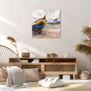 Impression sur toile - Image sur toile - Repos sur le rivage - 60x60 cm