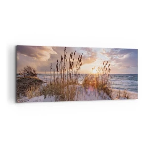 Impression sur toile - Image sur toile - Salutations du soleil et du vent - 100x40 cm