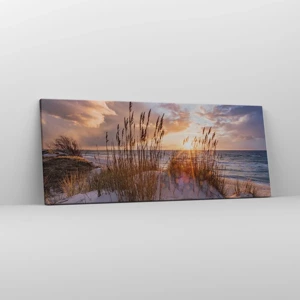 Impression sur toile - Image sur toile - Salutations du soleil et du vent - 100x40 cm