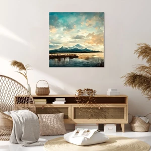 Impression sur toile - Image sur toile - Sous la protection du ciel - 70x70 cm